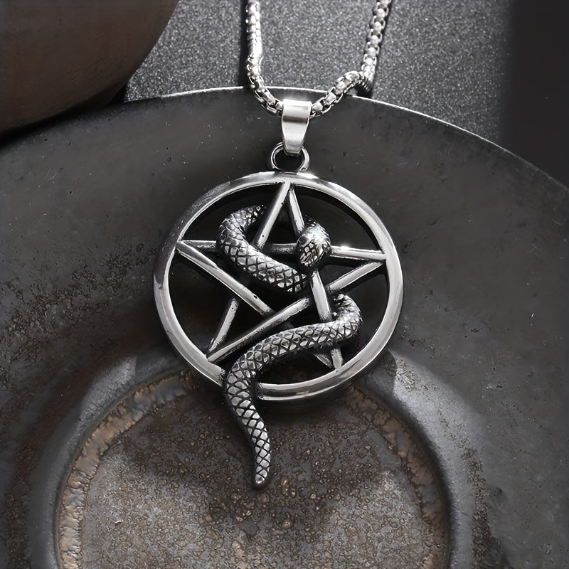 Serpent Pentacle Necklace