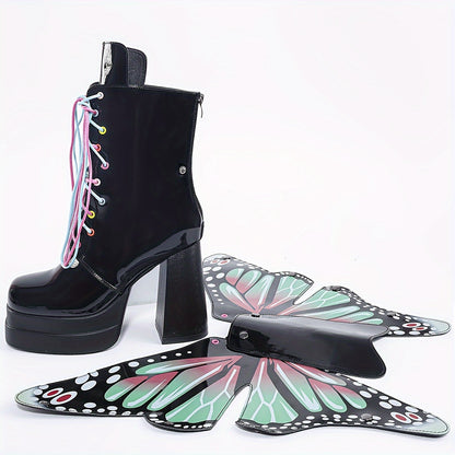 Butterfly Mid Calf Boots