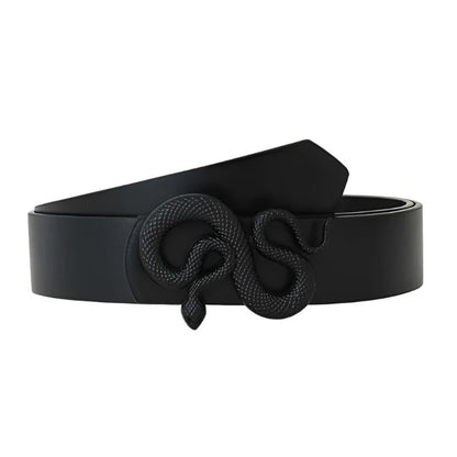 Black Snake Buckle Belt