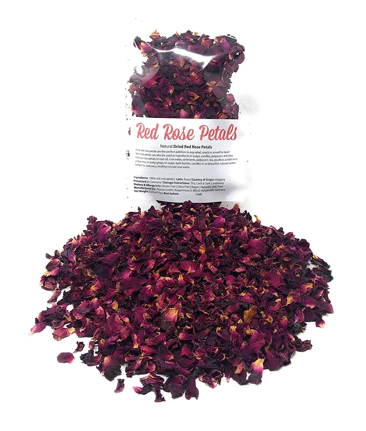 Red Dried Rose Petals