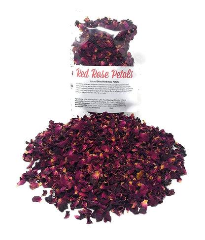 Red Dried Rose Petals