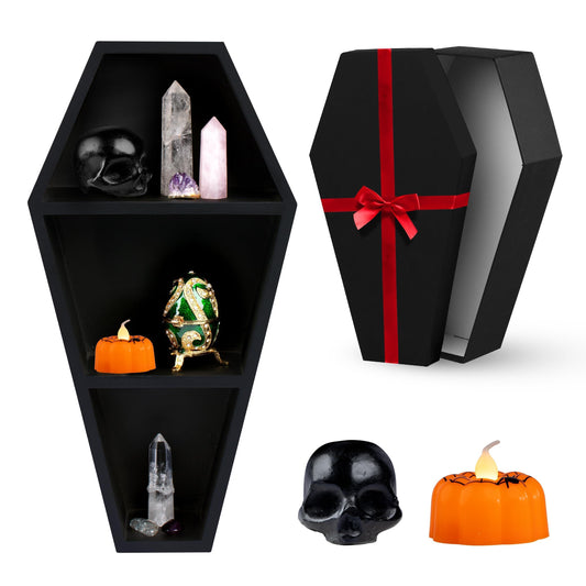 Coffin Shelf with Coffin Gift Box