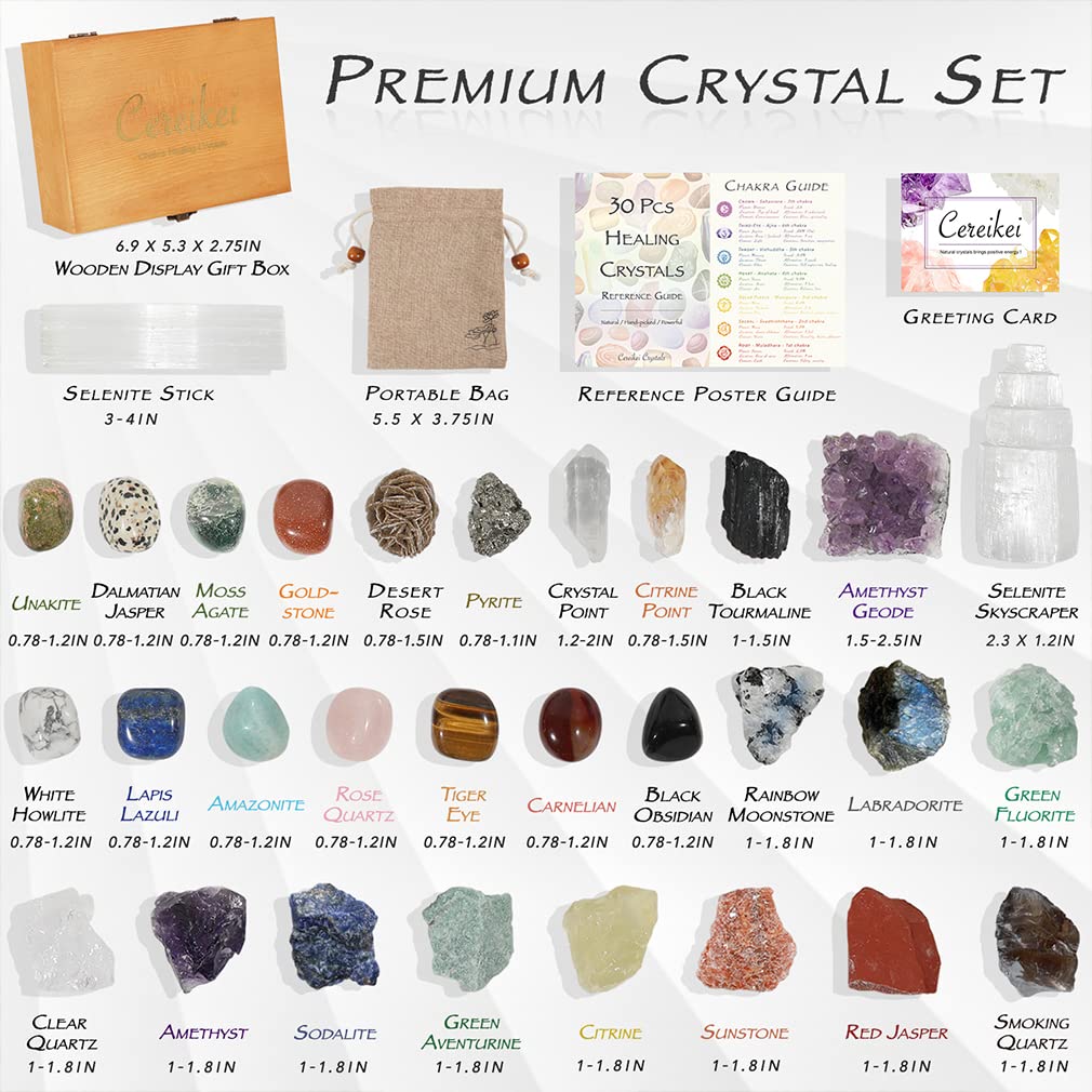 Crystals and Stones Set 30 pcs