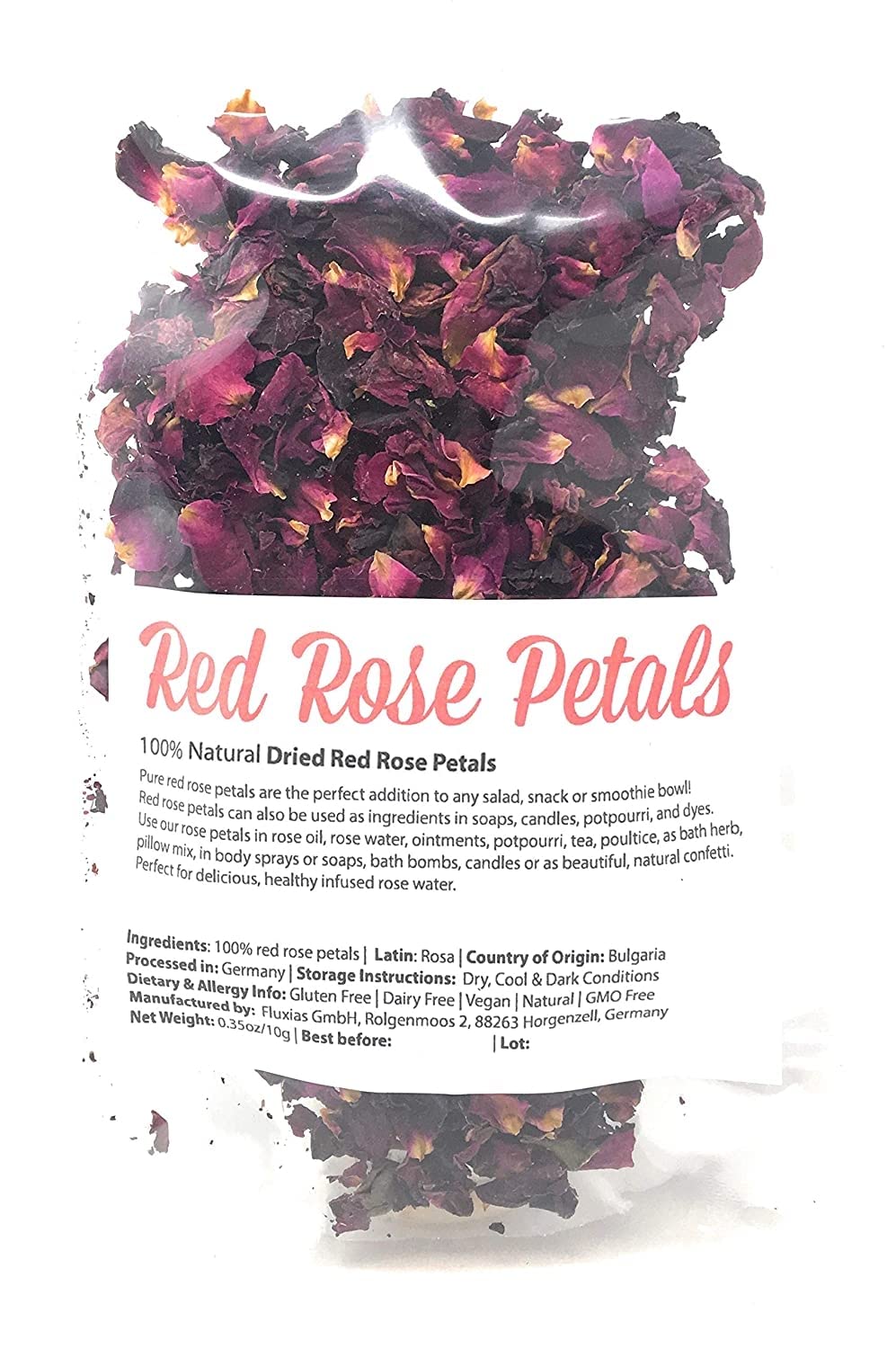 Red Dried Rose Petals