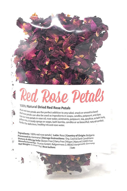 Red Dried Rose Petals