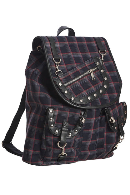 Punk Rebel Plaid Backpack