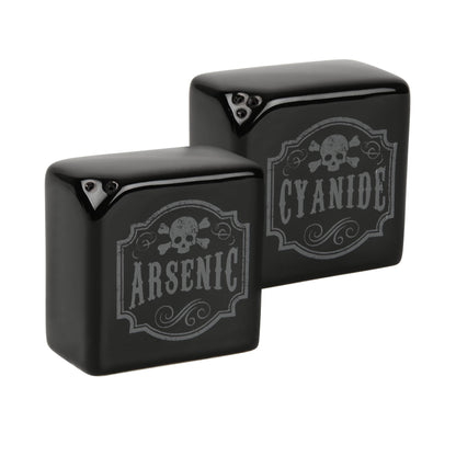 Arsenic and Cyanide salt and pepper shakers