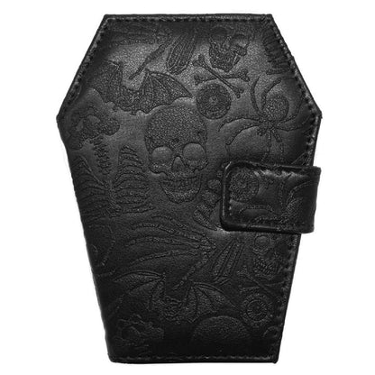 Gothic Embossed Skull Coffin Wallet