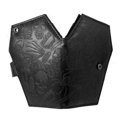 Gothic Embossed Skull Coffin Wallet