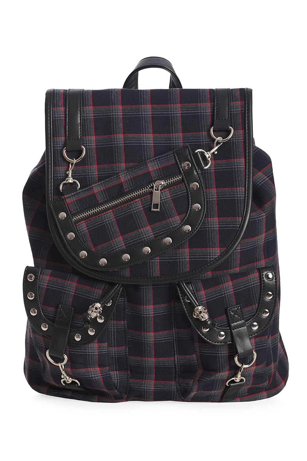 Punk Rebel Plaid Backpack