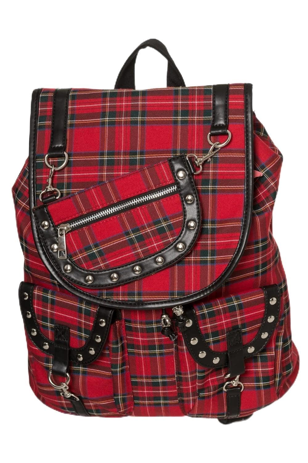 Punk Rebel Plaid Backpack