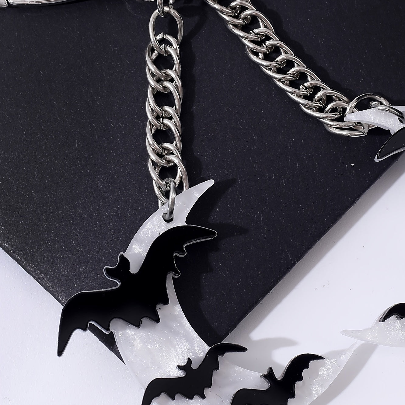 Bat & Moon Keychain