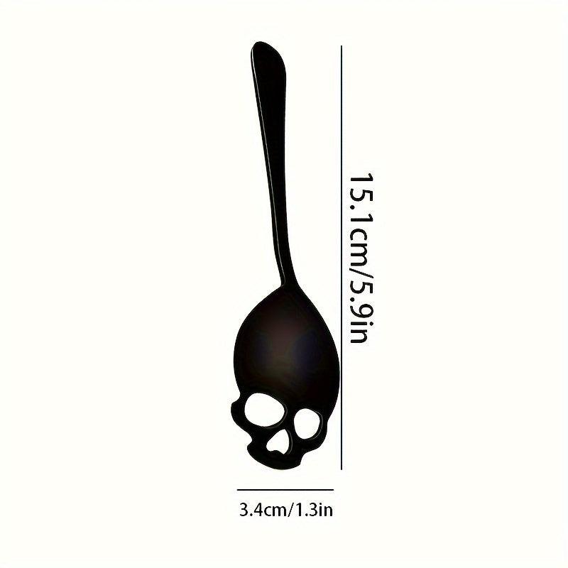 4/8 Pieces Stainless Steel Skull Spoon