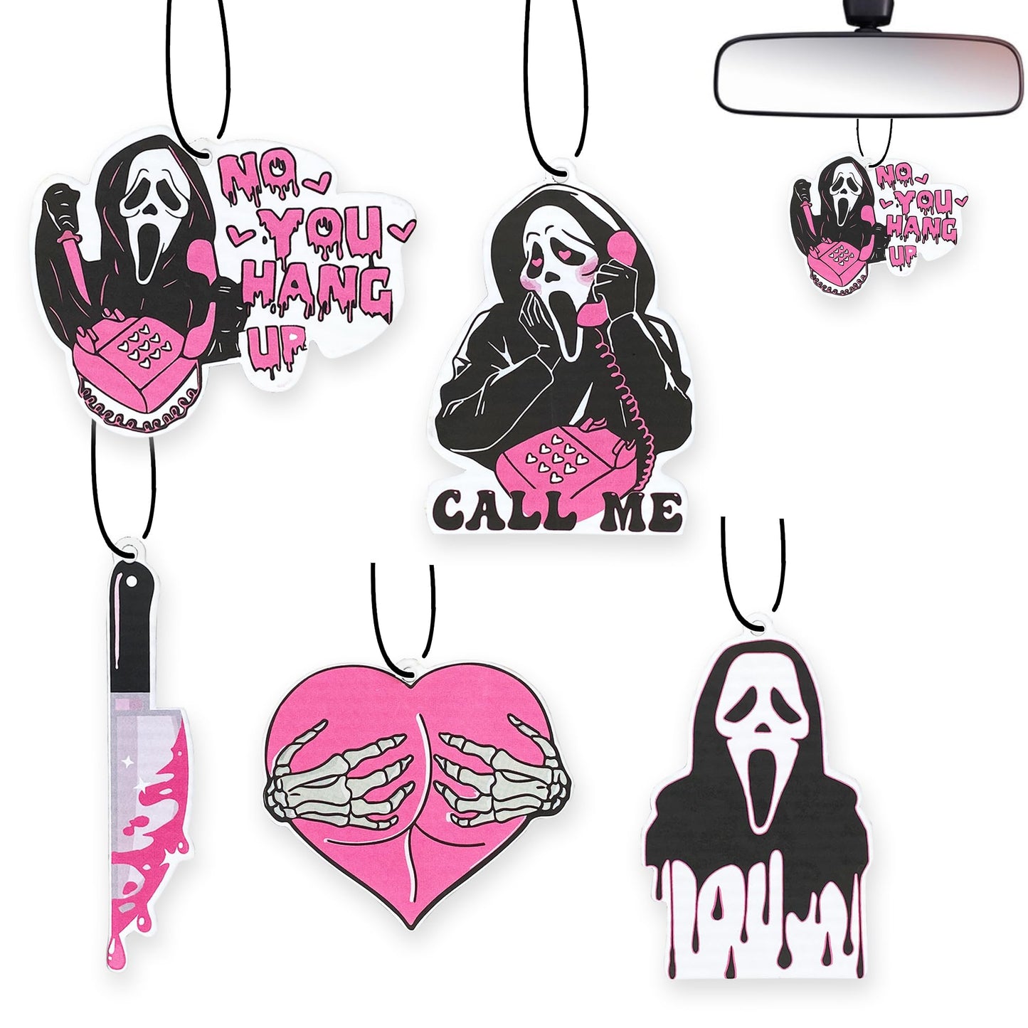 Ghost Face Hanging Air Fresheners