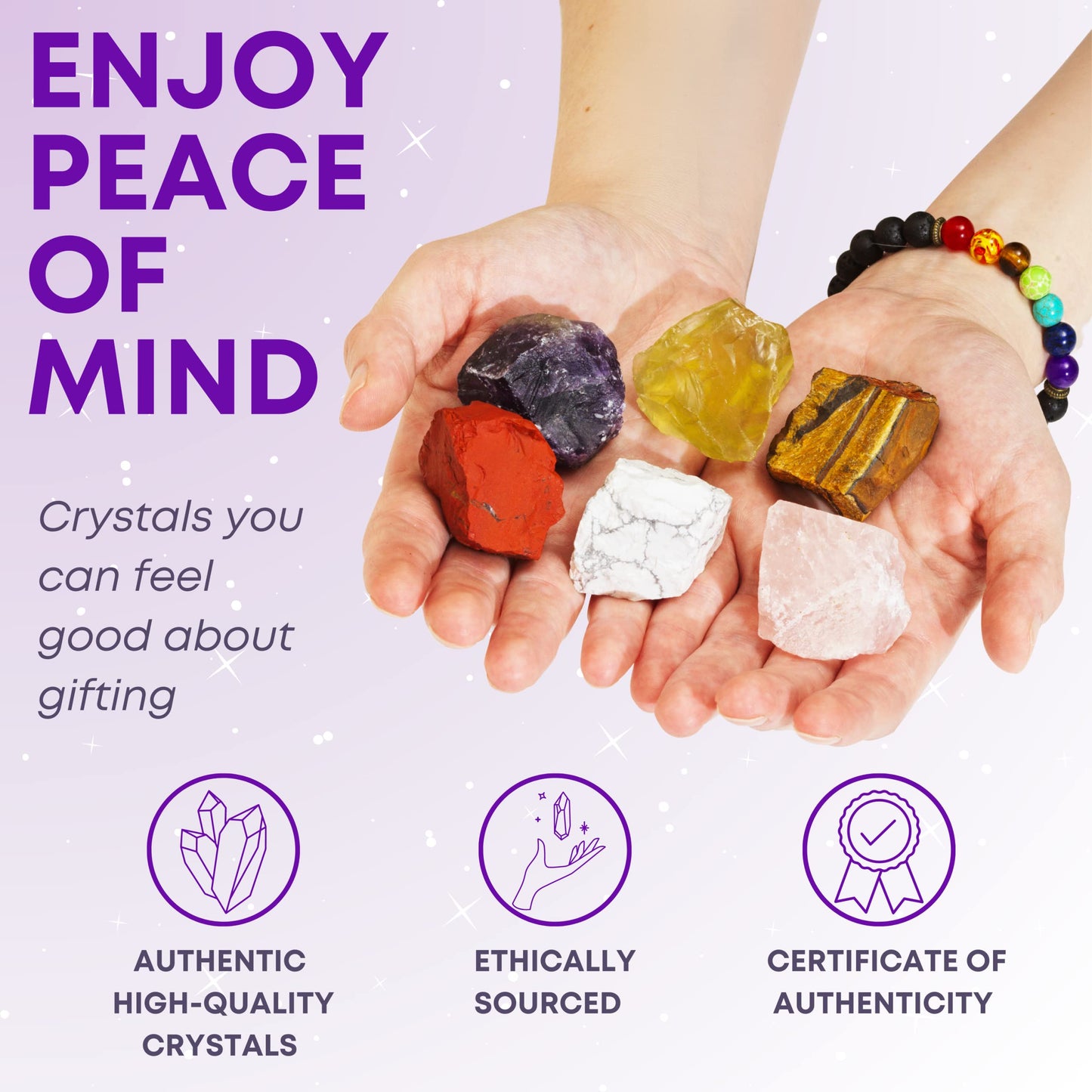 Zodiac Crystal Healing Stone Gift Set