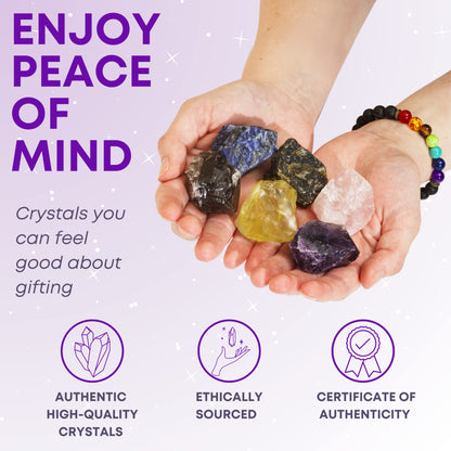 Zodiac Crystal Healing Stone Gift Set