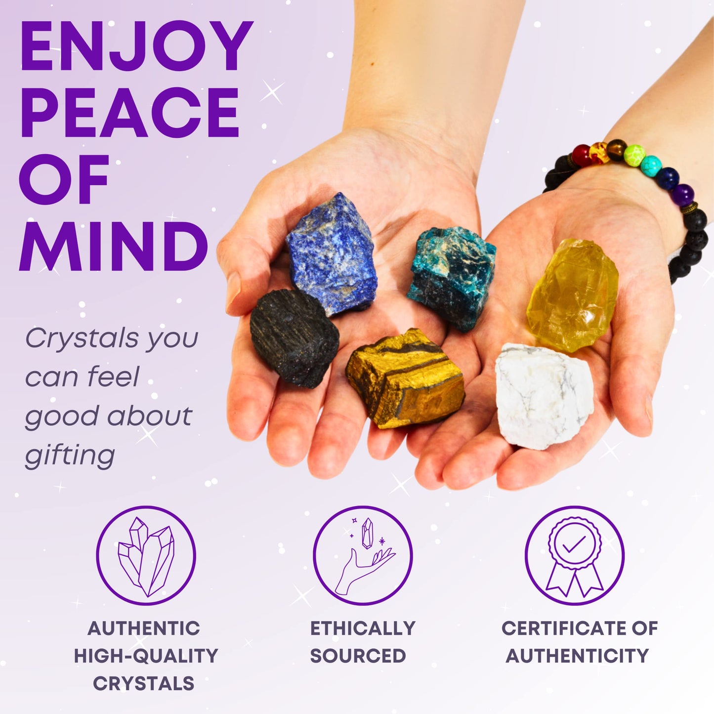 Zodiac Crystal Healing Stone Gift Set