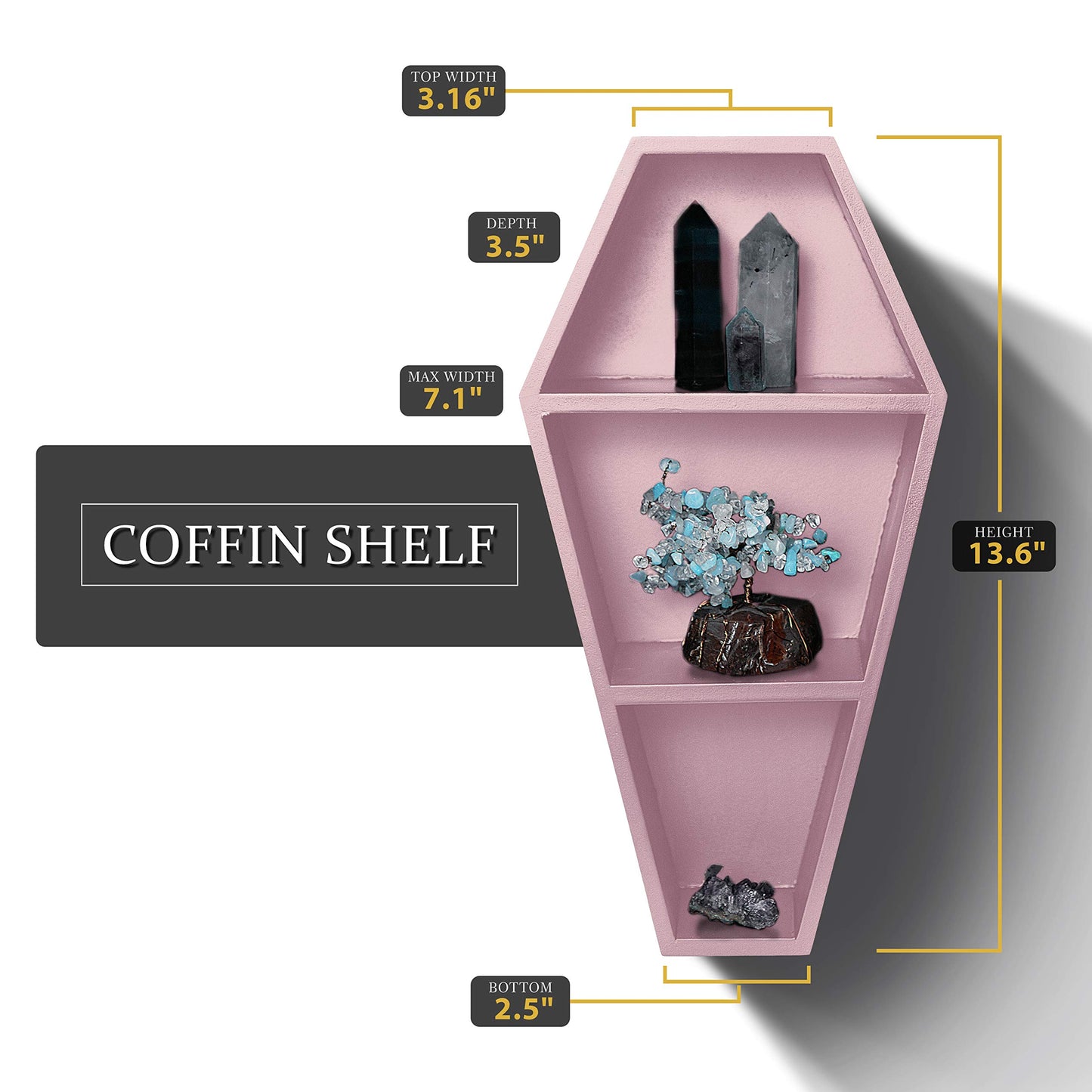 Coffin Shelf with Coffin Gift Box