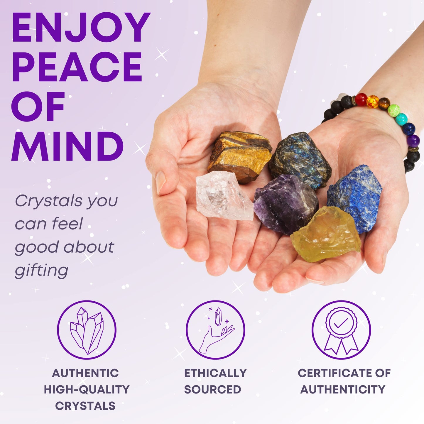 Zodiac Crystal Healing Stone Gift Set