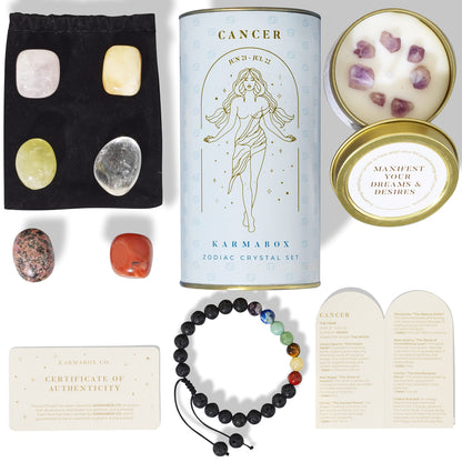 Zodiac Crystal Healing Stone Gift Set