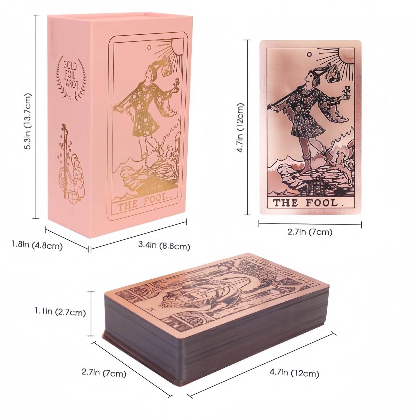 Luxury Golden Foil Tarot Cards