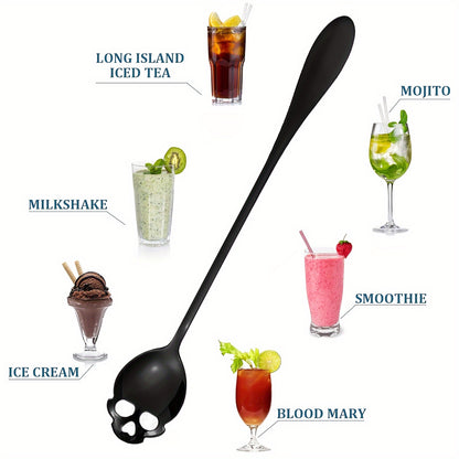 Skull Shaped Drink Mixing Spoons