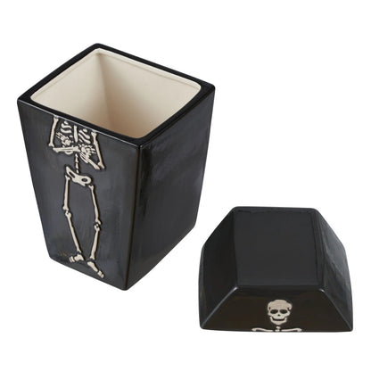 Coffin Shaped Skeleton Jar