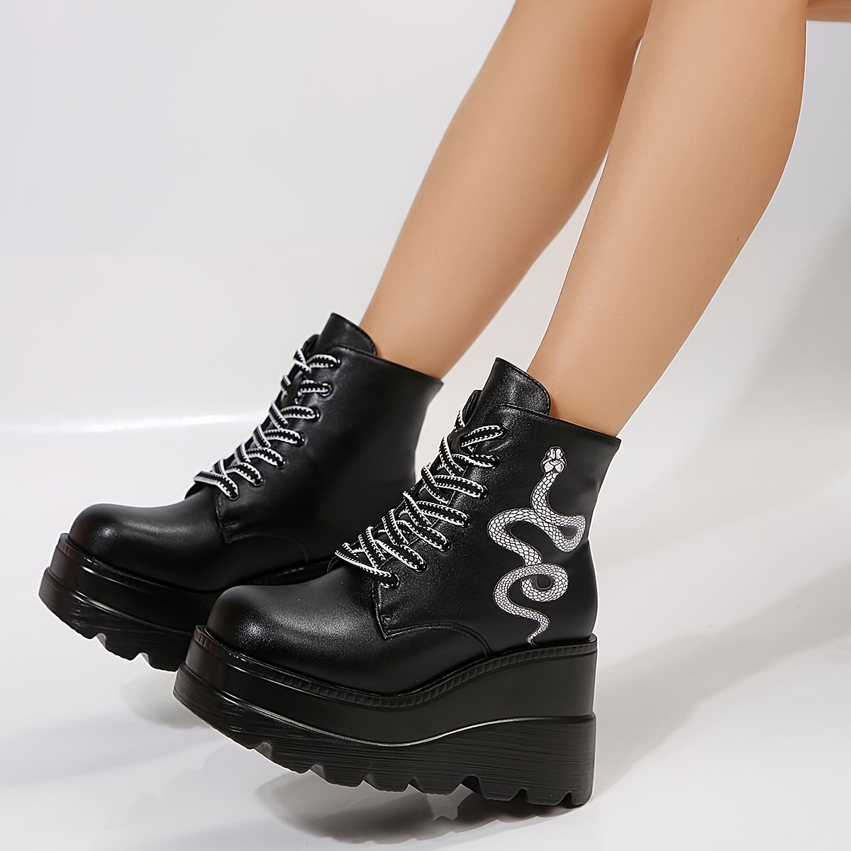 Chunky Platform Serpent Boots