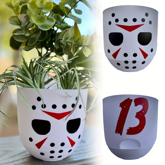 Friday the 13th mask planter