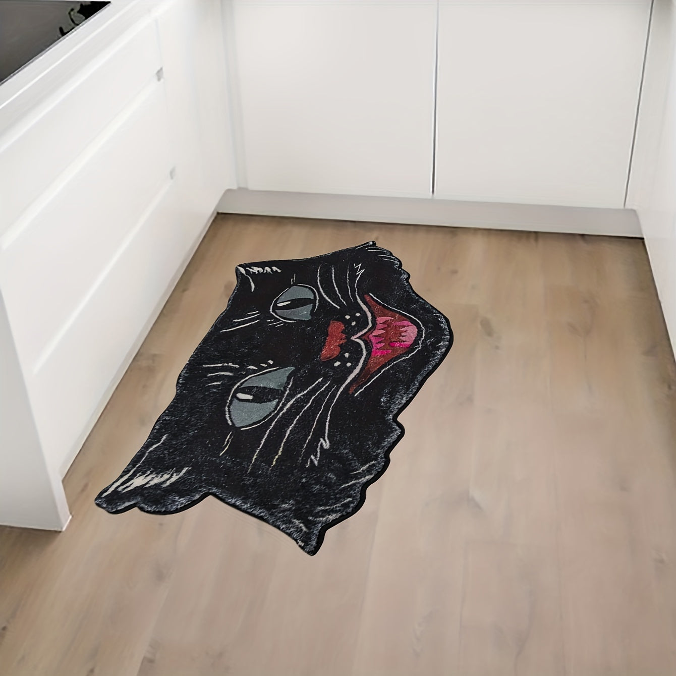 Vintage Black Cat Mat