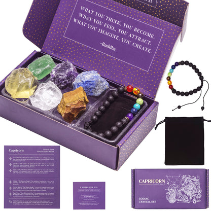 Zodiac Crystal Healing Stone Gift Set