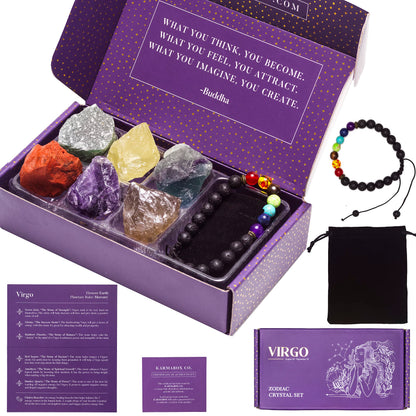 Zodiac Crystal Healing Stone Gift Set