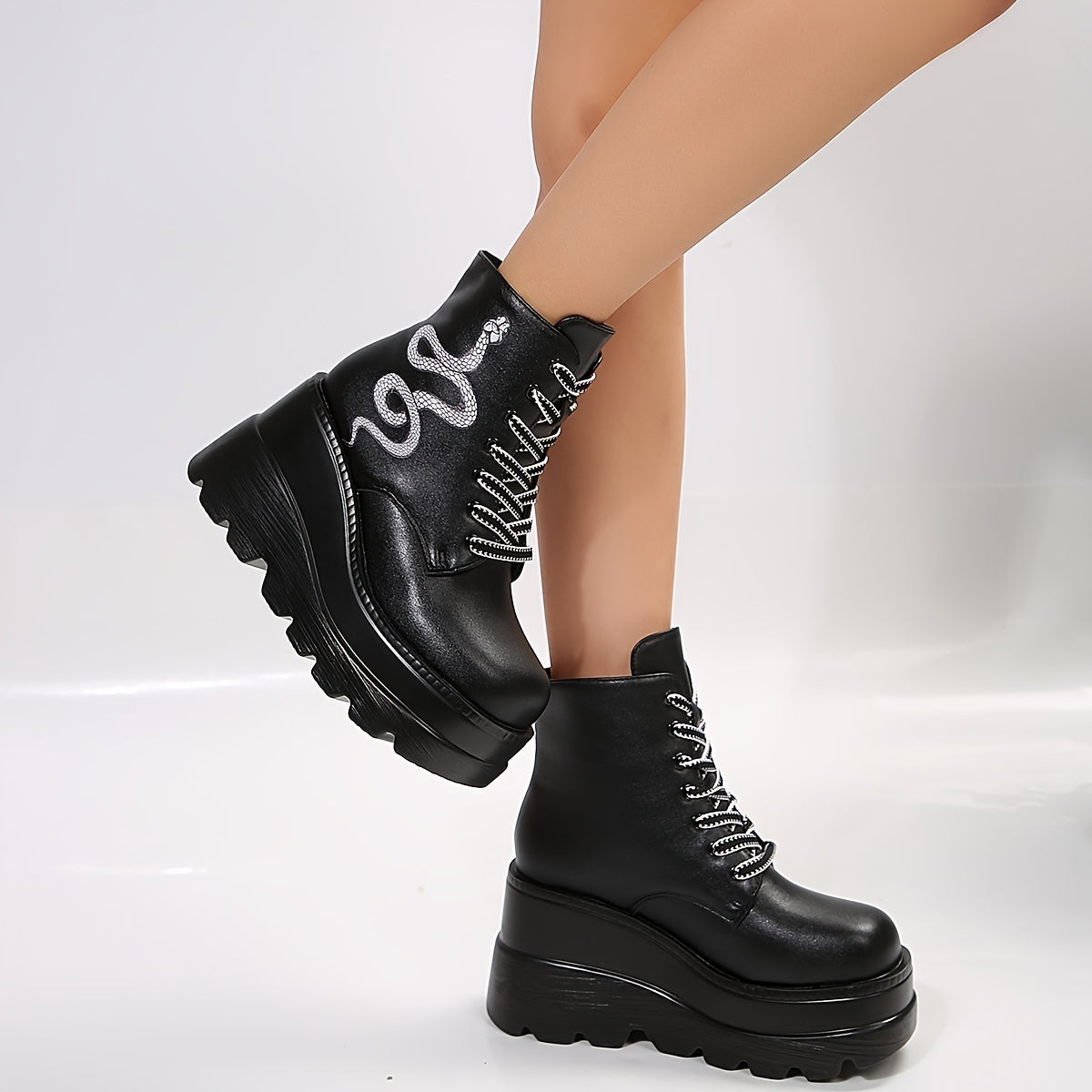 Chunky Platform Serpent Boots