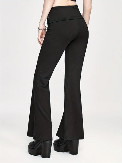 High-Waist Flare Serpent Pants