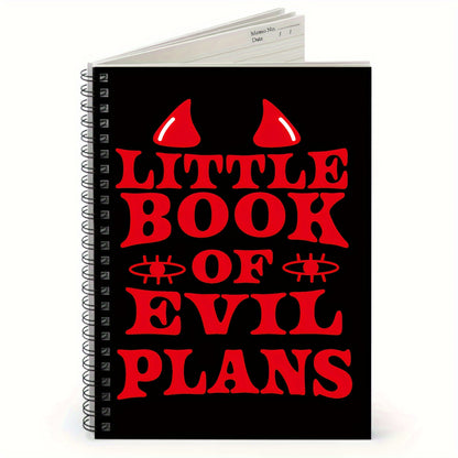 Evil Plans A5 Spiral Notebook