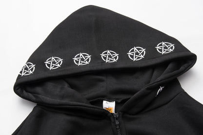 Baphomet Sigil Zip Up Hoodie