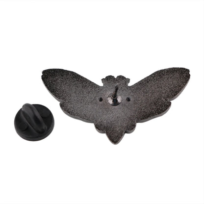 Death moth enamel pin