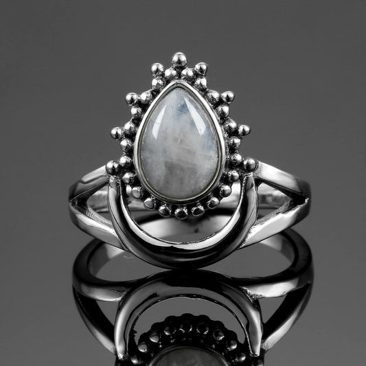 Moon Magic Moonstone Silver Ring