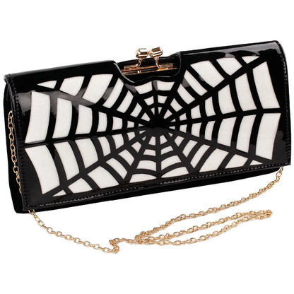 Spiderweb Clutch Hand and Shoulder Bag