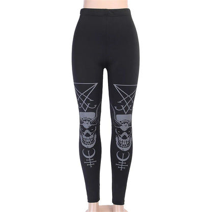 Lucifers Sigil Dark Goth Leggings