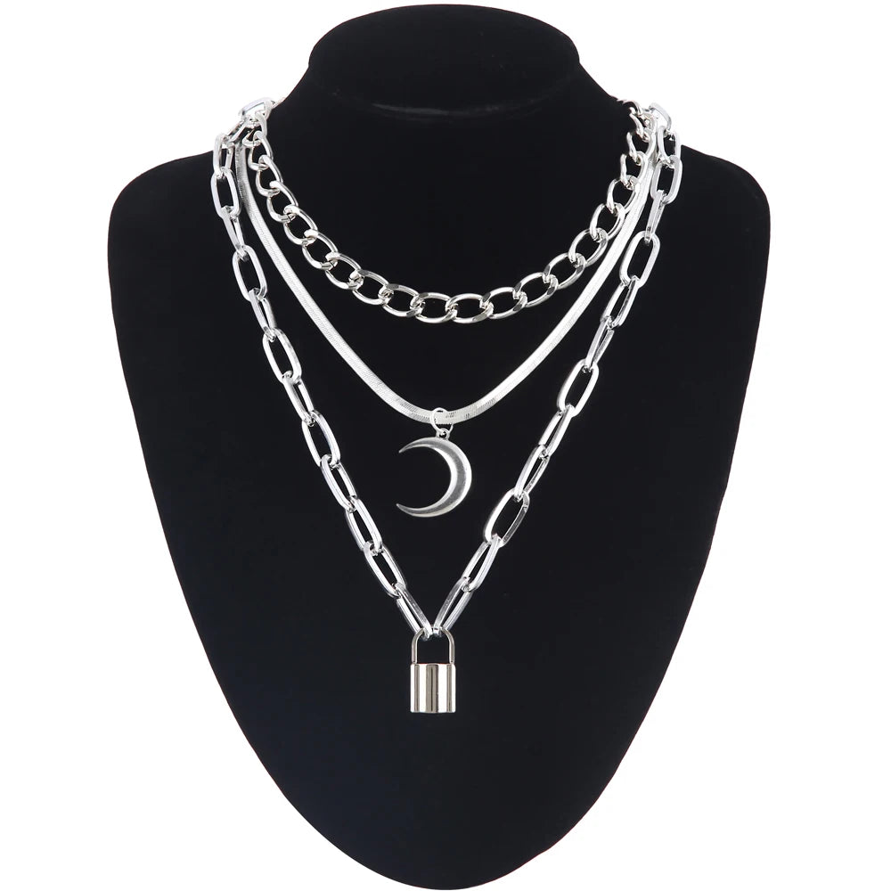 Multi-Layered Gothic Necklace