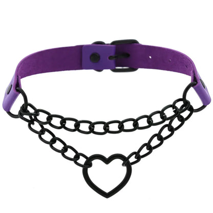 Purple Punk Choker Necklace