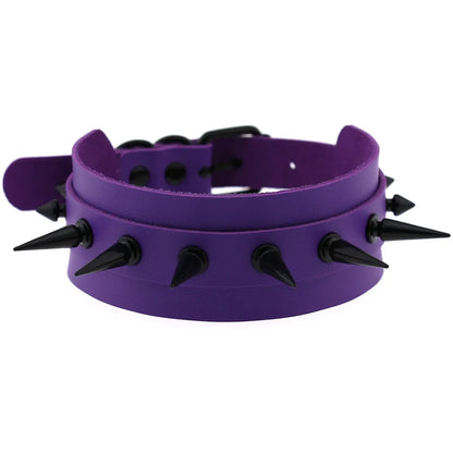 Purple Punk Choker Necklace