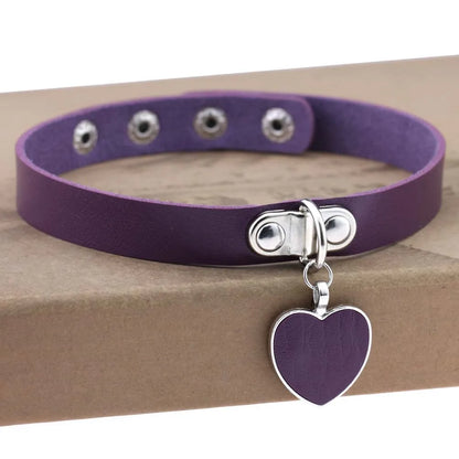 Purple Punk Choker Necklace