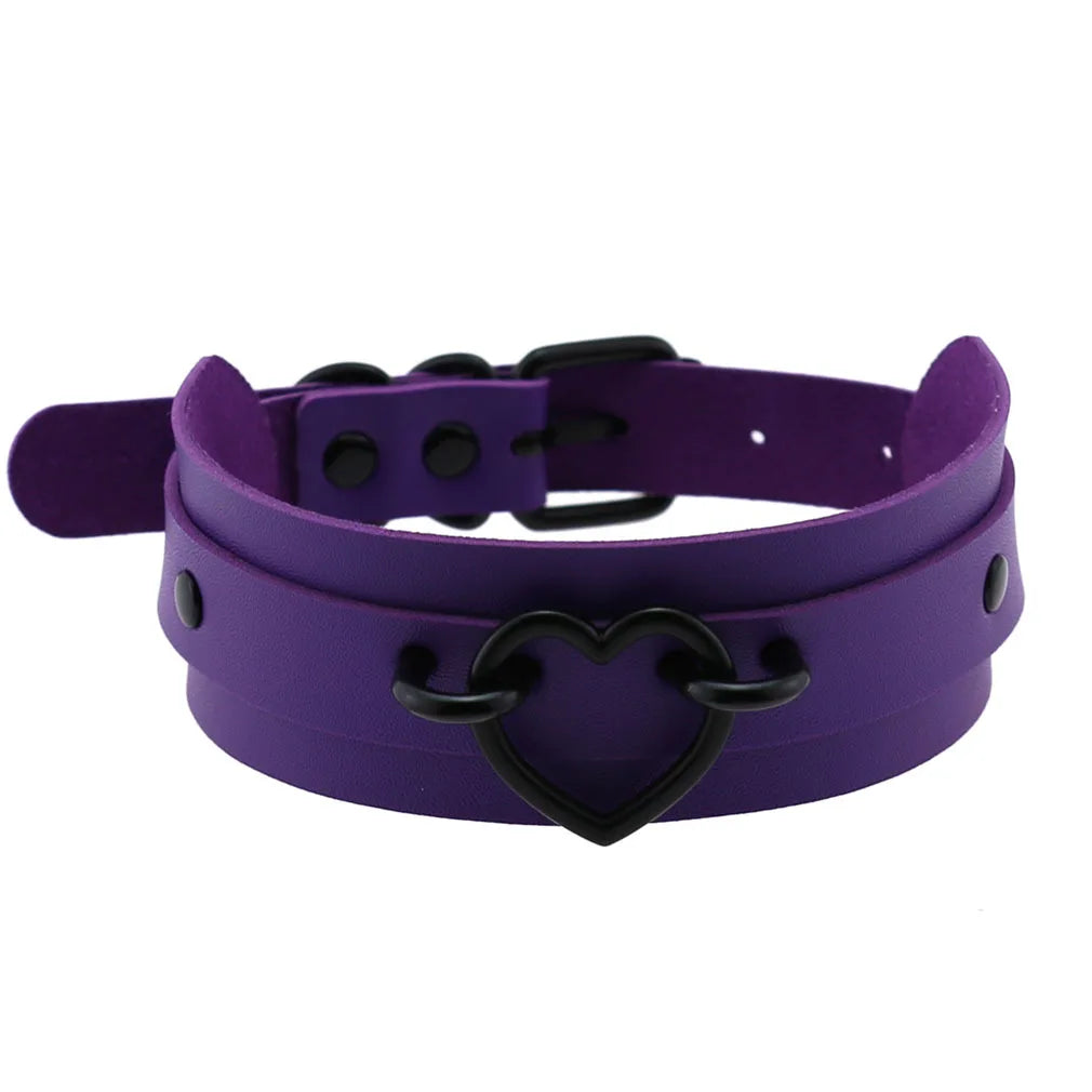 Purple Punk Choker Necklace