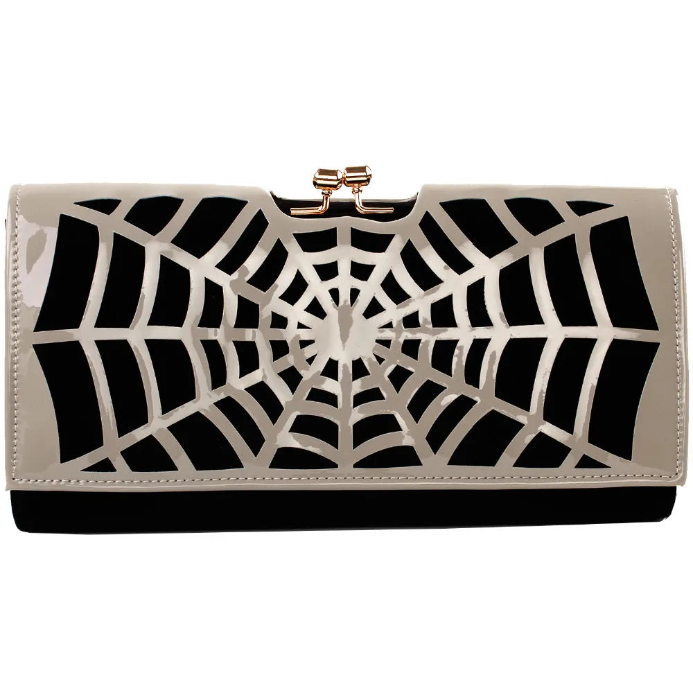 Spiderweb Clutch Hand and Shoulder Bag