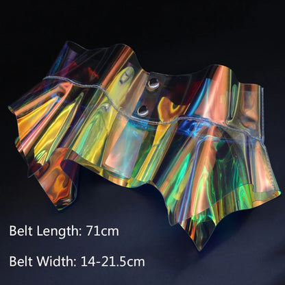 Wide Transparent Skirt Belt