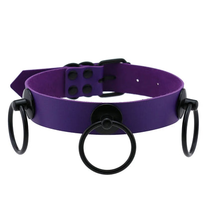 Purple Punk Choker Necklace