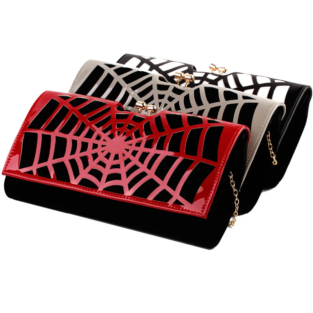 Spiderweb Clutch Hand and Shoulder Bag