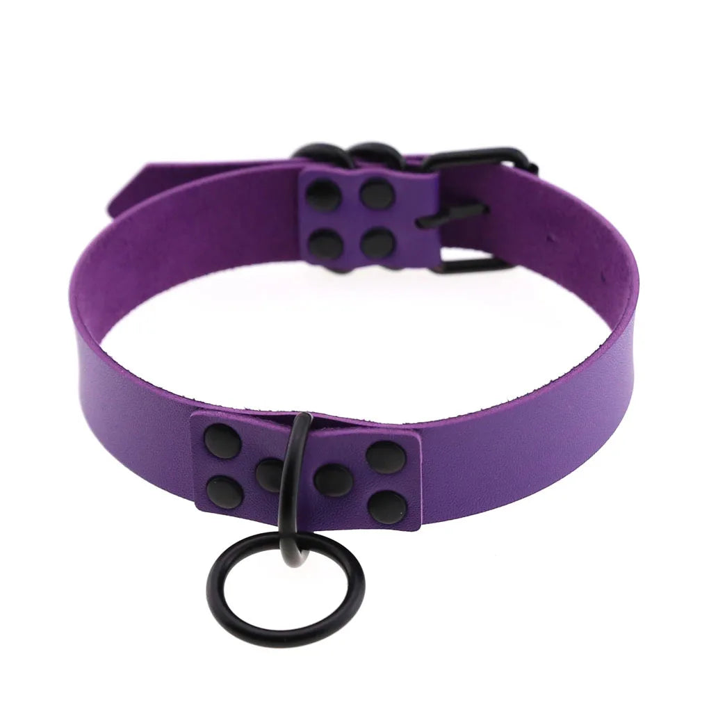 Purple Punk Choker Necklace